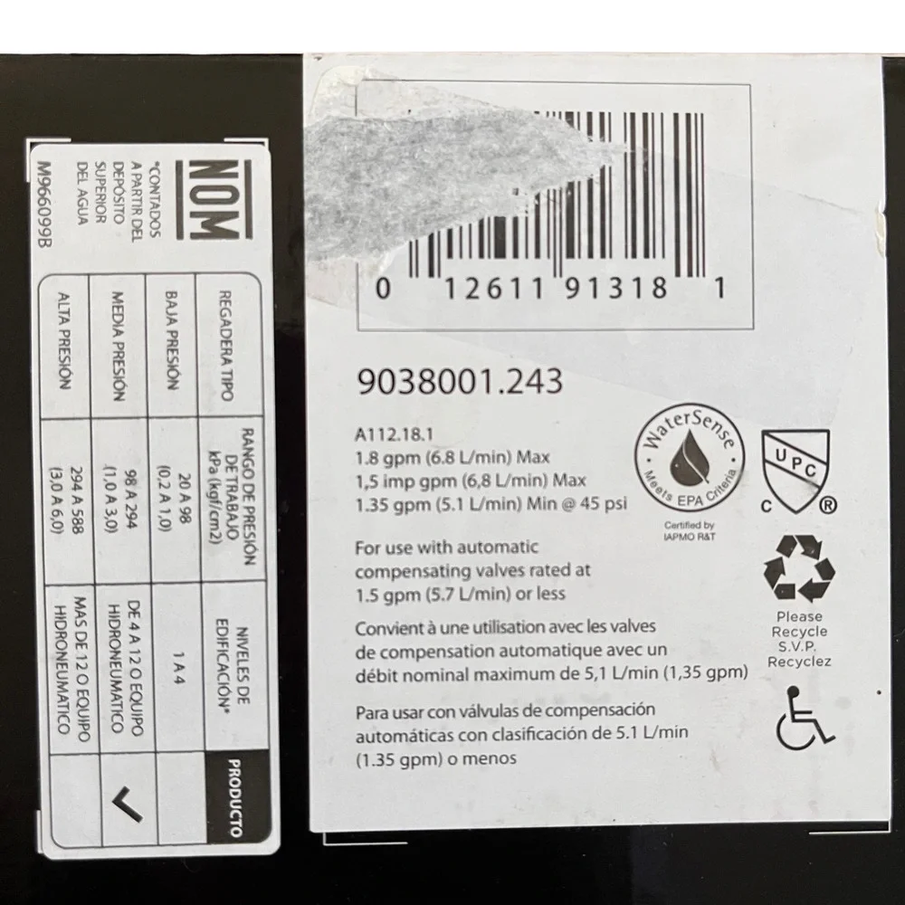 American Standard Spectra Rain 11